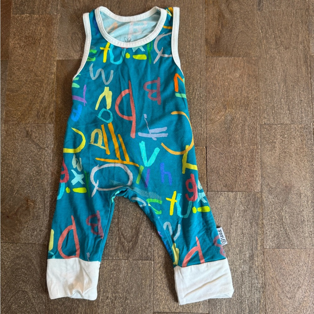 The Simple Seed Sleeveless Newborn Romper